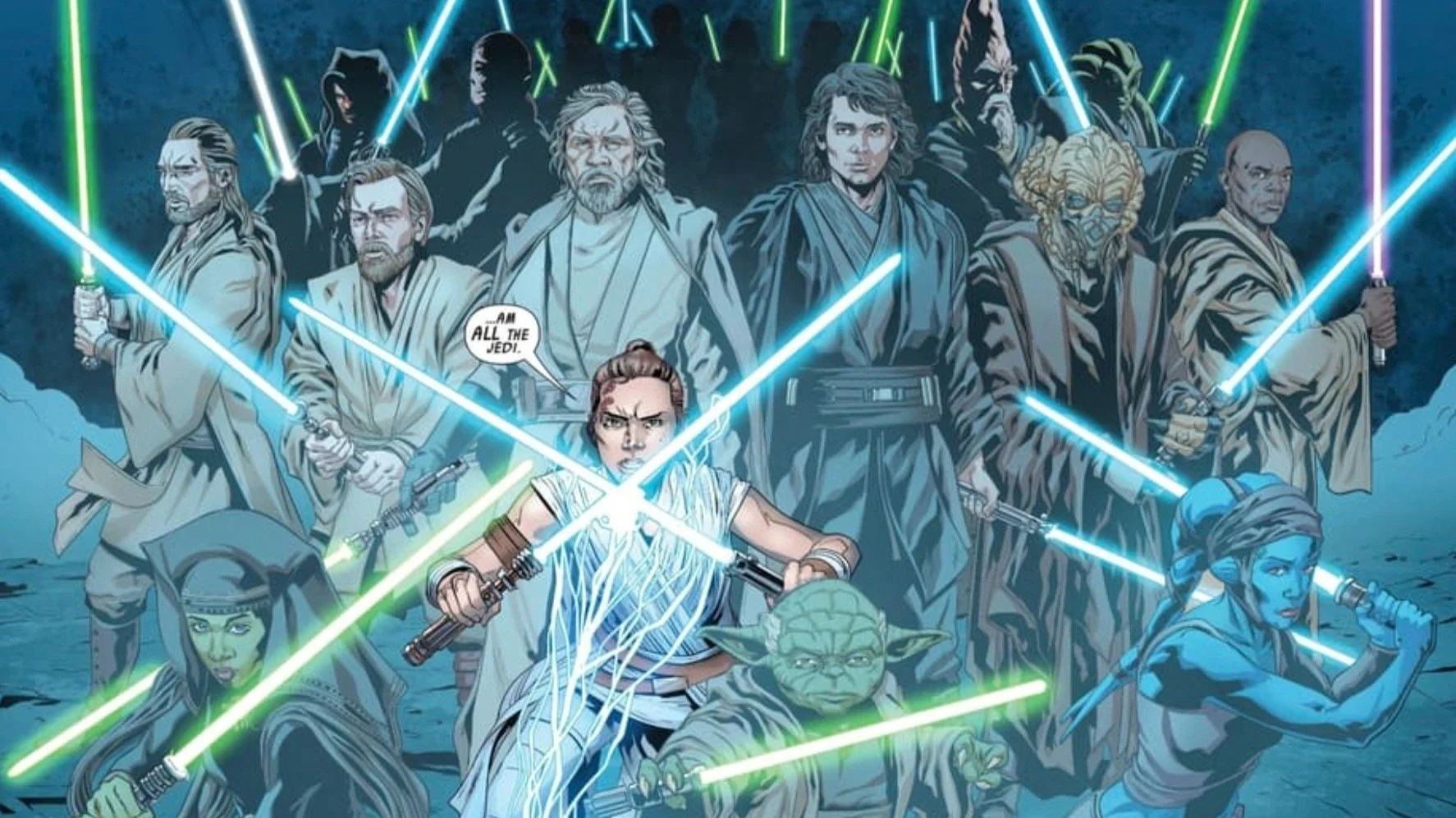 STAR WARS: THE RISE OF SKYWALKER Comic Shows the Force Ghost Army